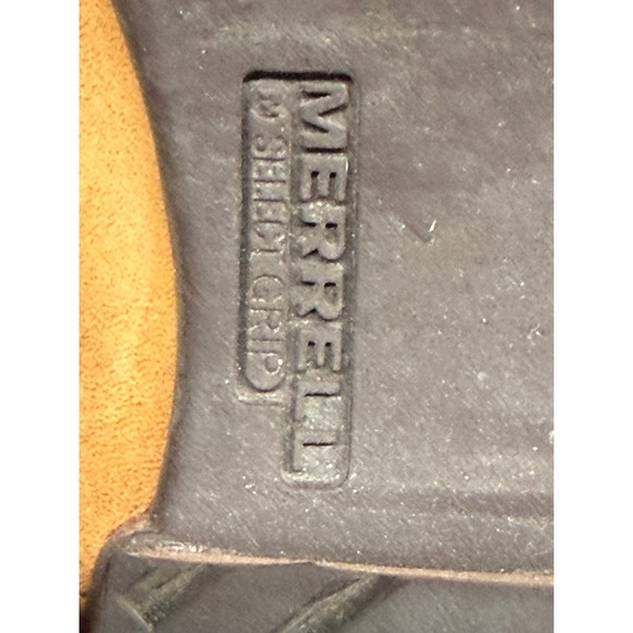 Merrell Womens J001724 Tan Leather Ankle Boots Side Zip Buckle Booties Size 7 - Picture 6 of 9